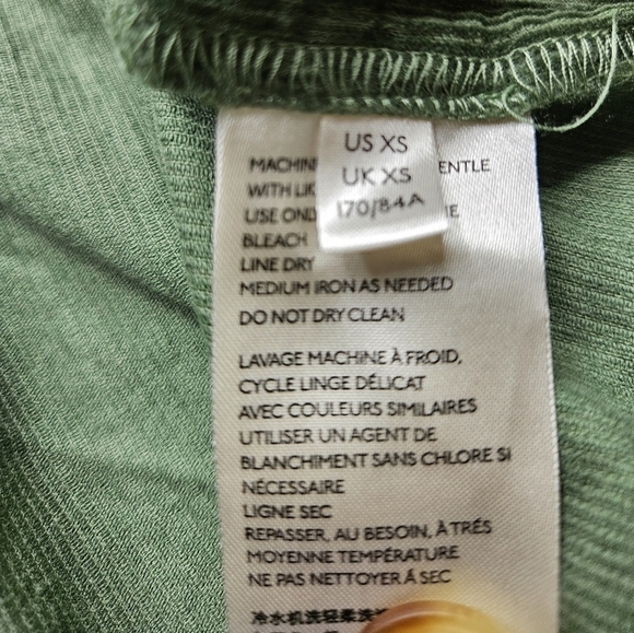 Maeve by Anthro XS Green Peplem Top - Picture 8 of 9